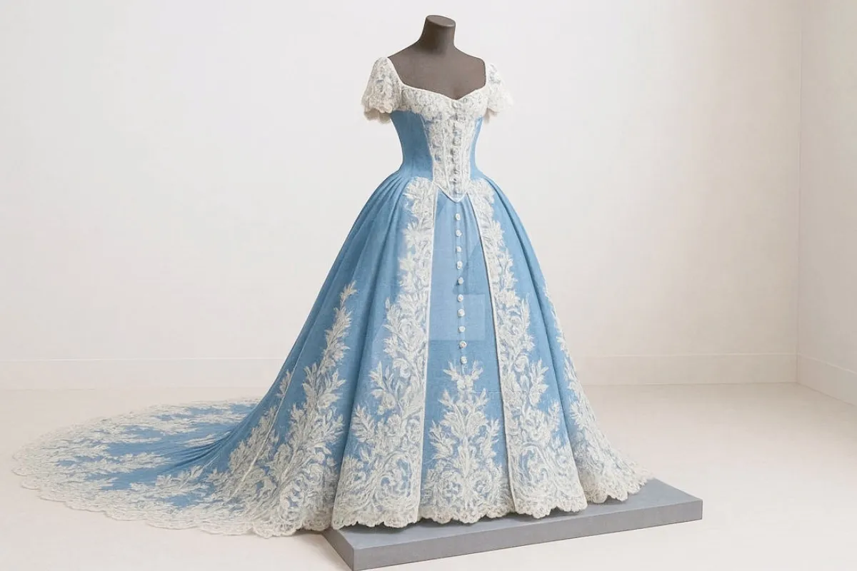 victorian light blue dress Victorian Blue Dresses With Historical Design