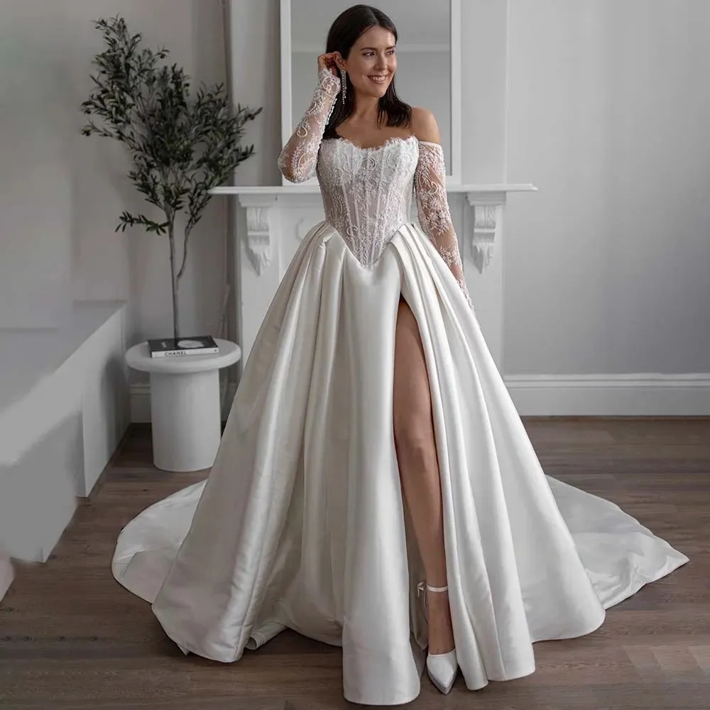 Vestido De Kaftan De Boda En Árabe: Manga Larga De Mangas Largas