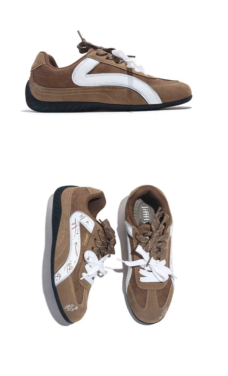 Jifffly Designer Kostenloser Versand Neue hochwertige Outdoor-Vintage-Sneaker Trend Atmungsaktive Freizeitschuhe für Damen Rot_voghion.com