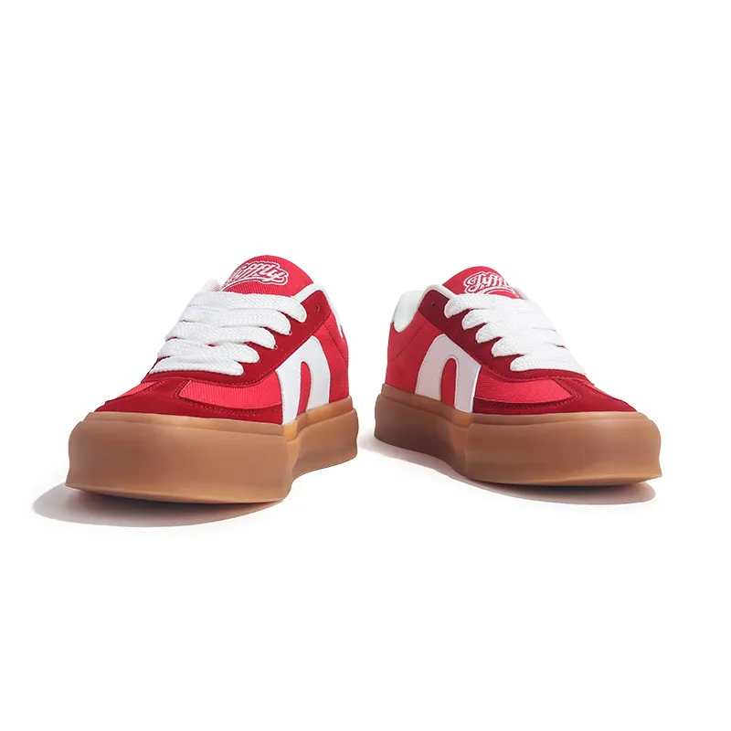 Red DeXun For Men And Women, Retro Thick Soled Sports Board New Couple's Versatile Casual Forrest Gump Shoes,_voghion.com