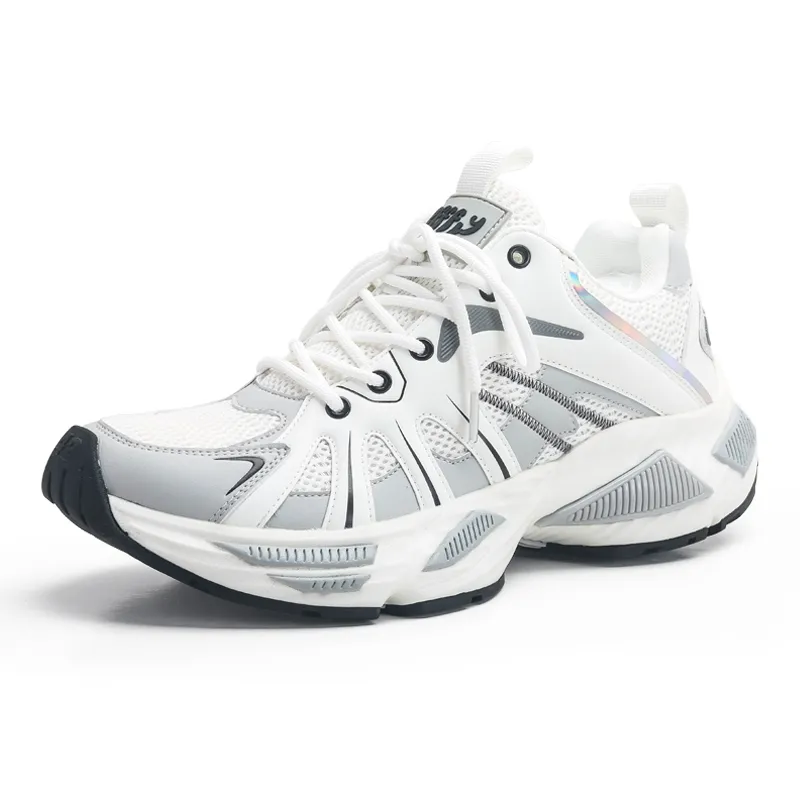 Retro-Inspired Breathable Sneakers With Thick Soles For Height Increase - Trendy Casual Designer Sports Shoes_voghion.com