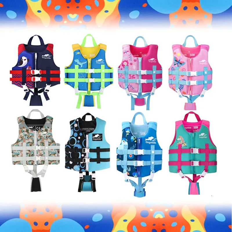 Gogokids Kids Life Jacket Float Vest Toddler Neoprene Swim Training ...