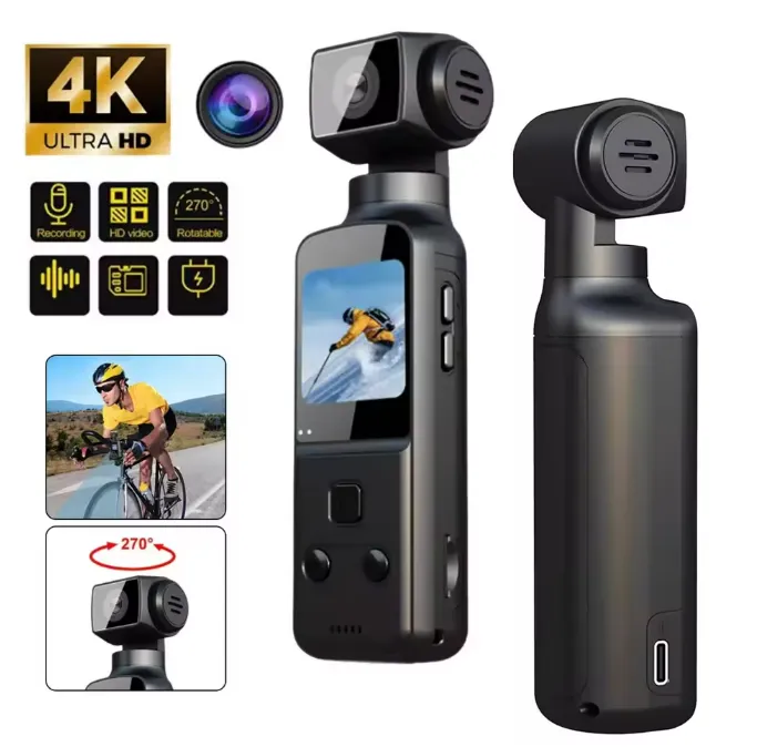 WIFI Mini 4K HD Action Cameras Anti Shake, 270°... From Makiomomo, $49. ...