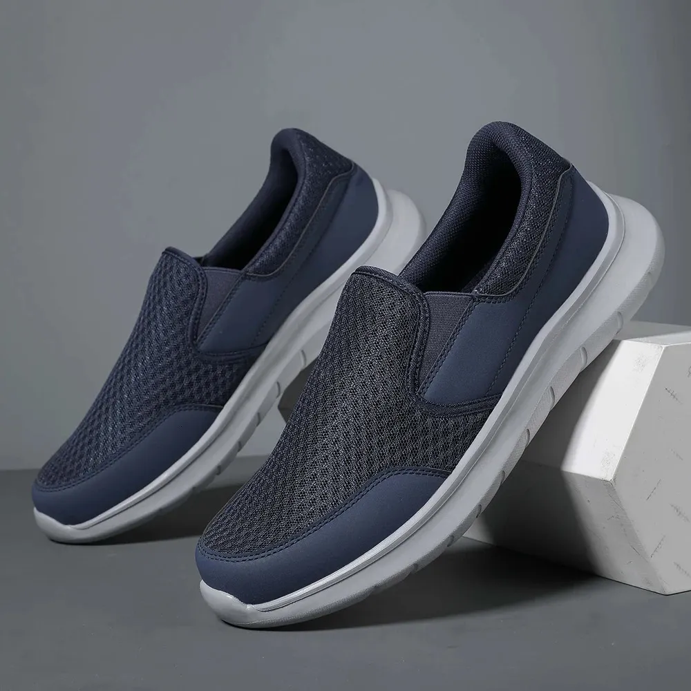 Plus Size Men's Breathable Slip-On Classic Shoes: Comfy, Casual ...