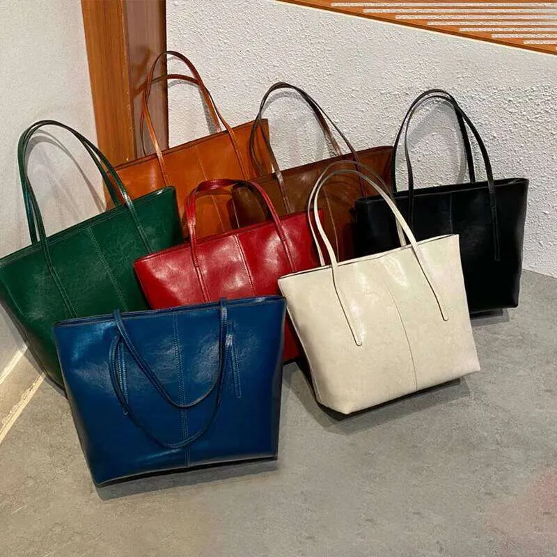 Hifashion Grote Tote van Echt Rundleer voor Dames 2025 Trend Designer A4 Schoudertas Laptoptas Shopper Dames_voghion.com