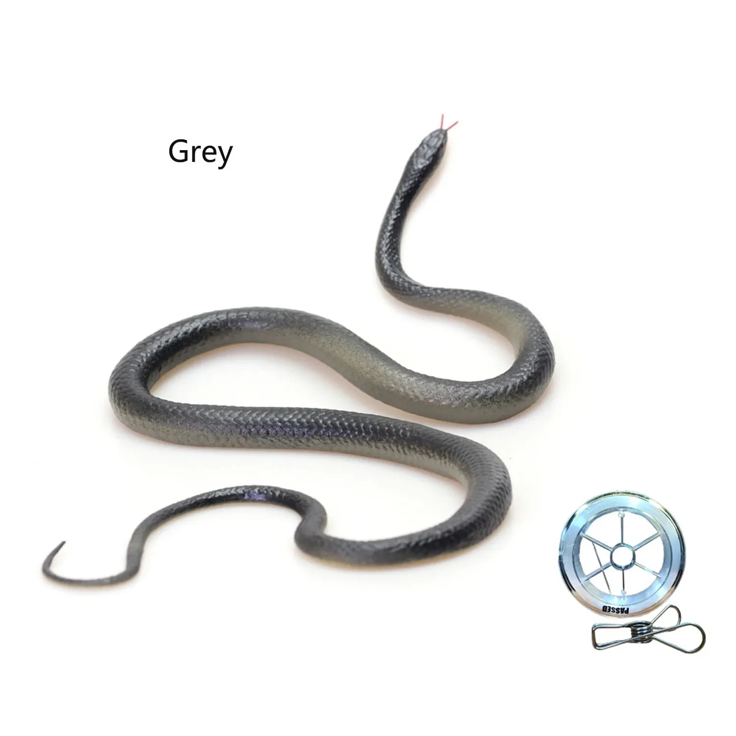 Serpiente Realista De Broma Con Cuerda Y Clip – 1,1 Metros De Susto Asegurado Para Halloween Y Fiestas
