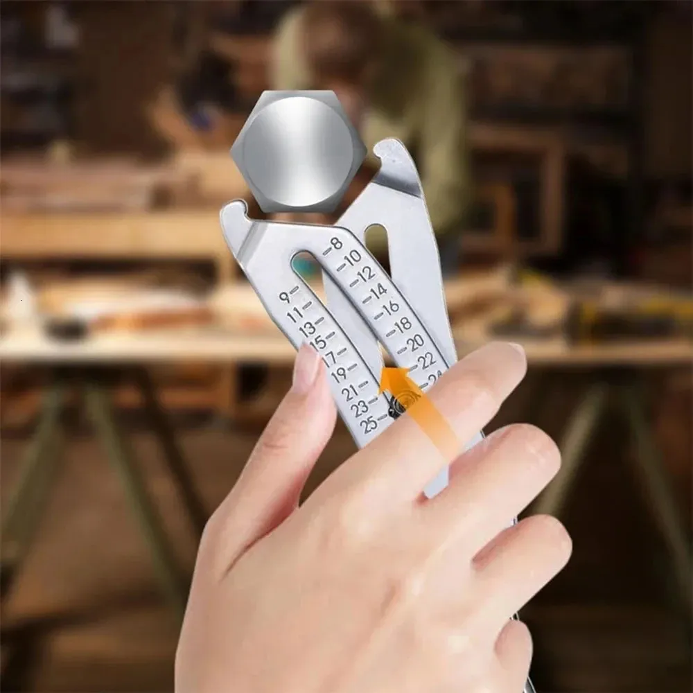 Thread Size Verification Tool Portable Gauge Hexagonal Nut Quick ...