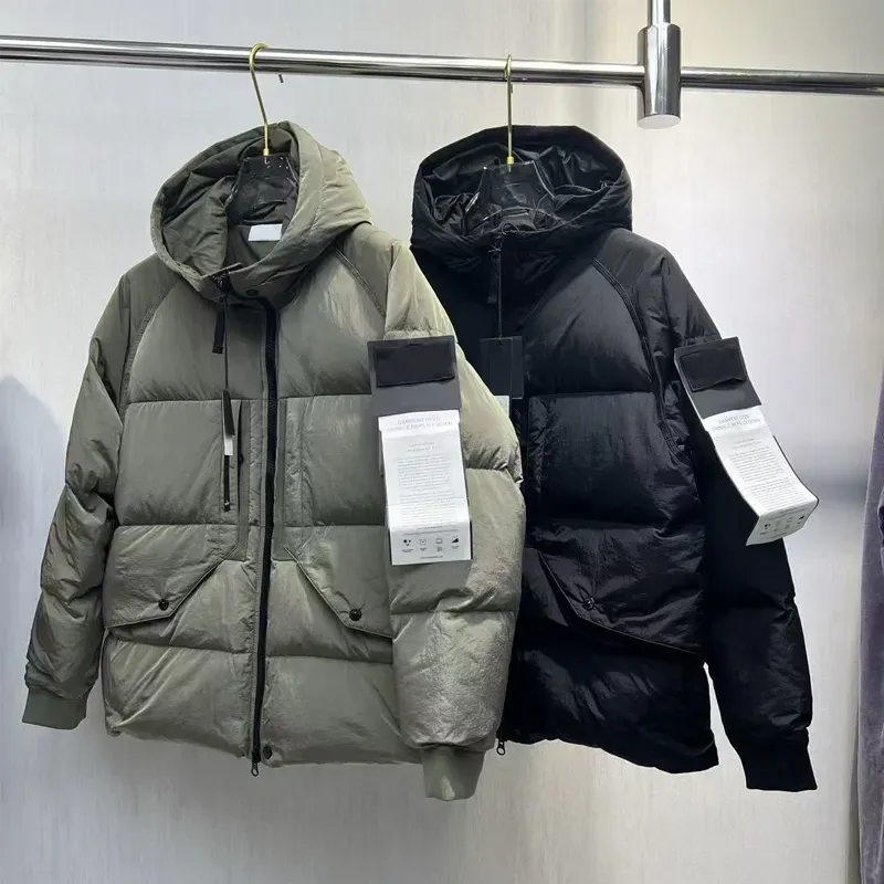 Chaqueta De Plumón Para Hombre Con Capucha Desmontable - Acolchada, Ligera Y Cálida, Para Otoño E Invierno