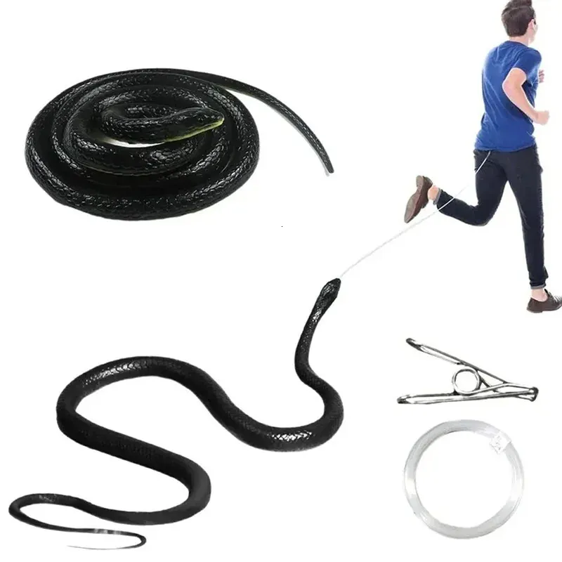 String Snake Large Istic Rubber Snake Golf Snake Prank With String... From Cong06 ...