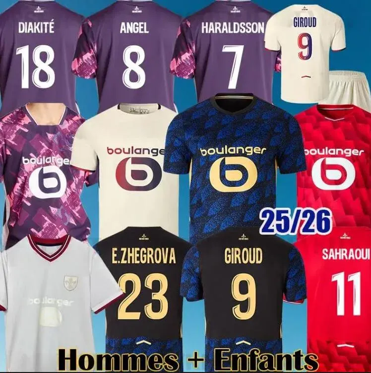 LOSC 2025 2026 Soccer Jerseys Lille Football Kit From Ghpcs110