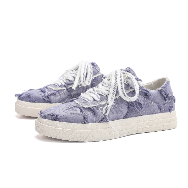 Contemporary Graffiti Print Athletic Shoes Stylish Breathable Canvas Trainers For Everyday Wear Designer Sneakers Casual_voghion.com