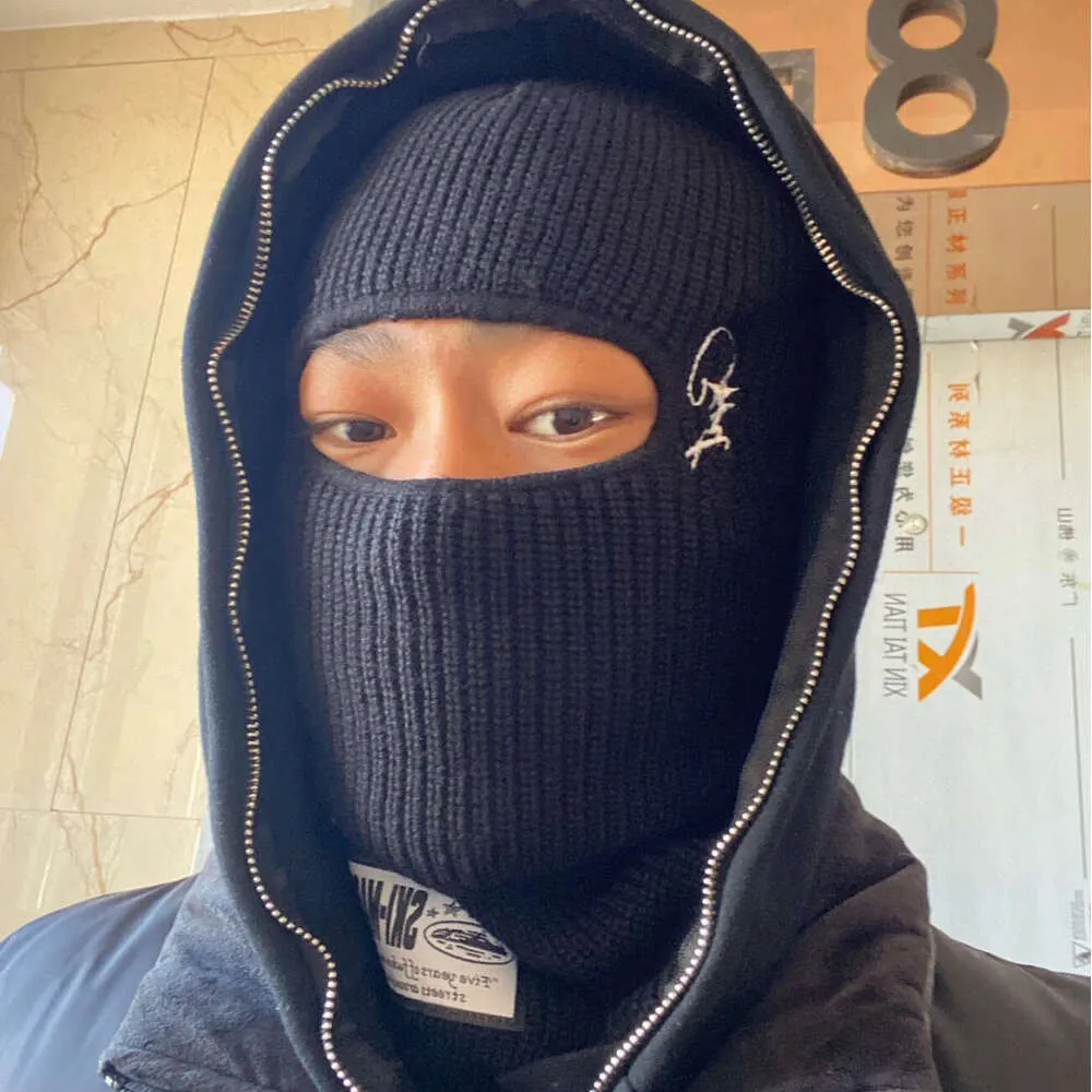 Black 3 Hole Adult Winter Ski Face Mask Balaclava For Snow - 100% Acrylic