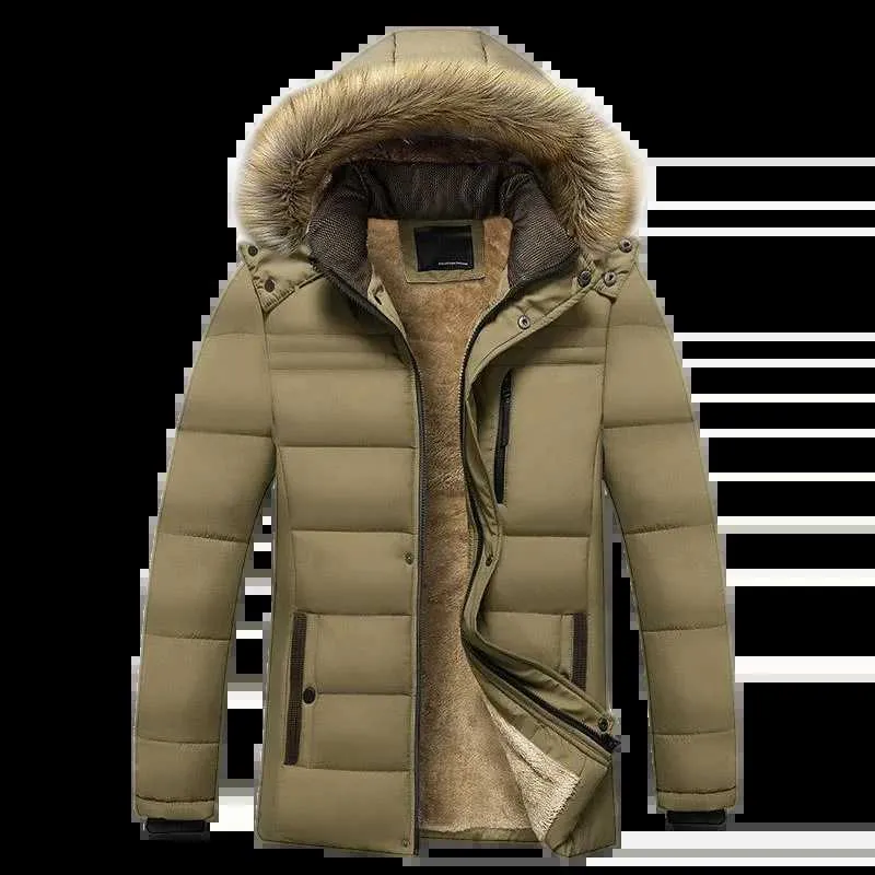 Giacca Invernale Uomo Tattica Militare – Pile E Pelliccia, Verde, Taglie Forti