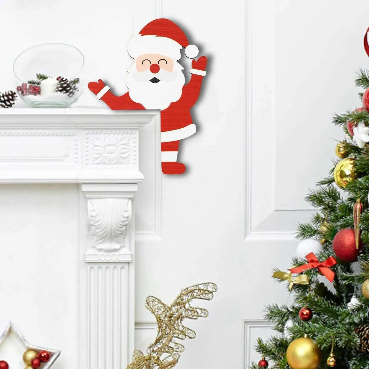 Decoración Del Marco De La Puerta De Navidad Feliz Navidad Decoración Para  El Hogar 2025 Ornamentos De Madera Del Colgante NaviDad Natal Año Nuevo  Regalo L250909 De 1,39 € | DHgate, image size:1200x1200