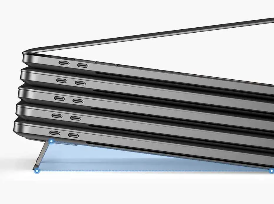 Baseus Foldable Laptop Stand Aluminum Alloy Portable Notebook Holder ...