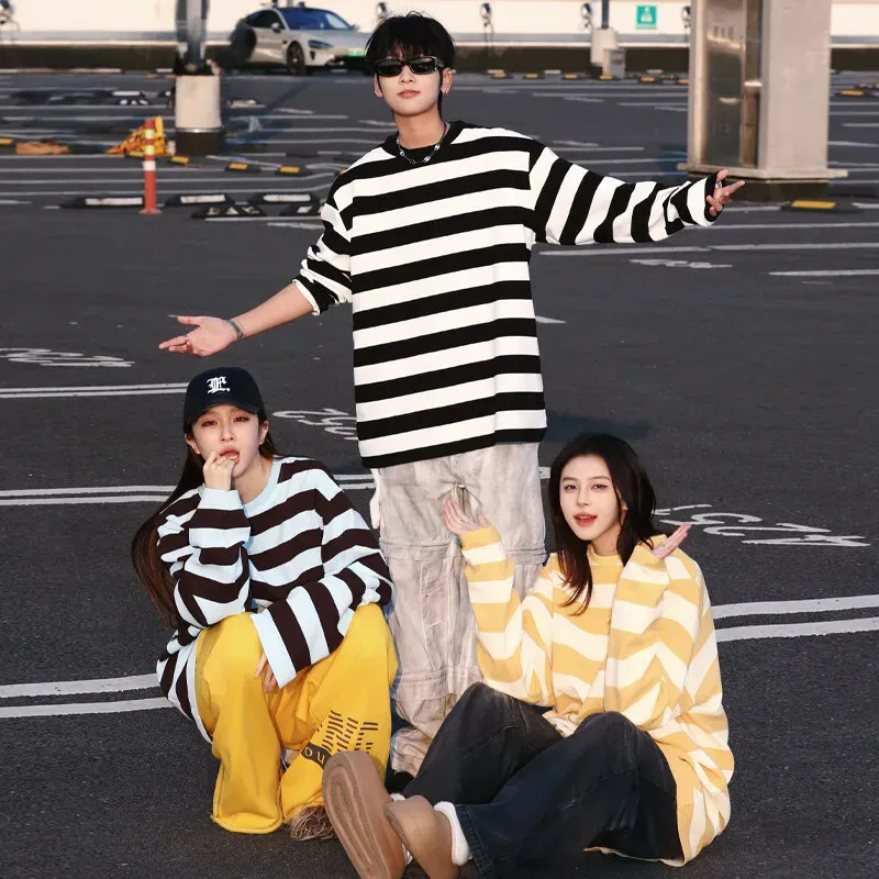 Wholesale LAPPSTER Y2K Striped Blue Graphic T Shirts  From