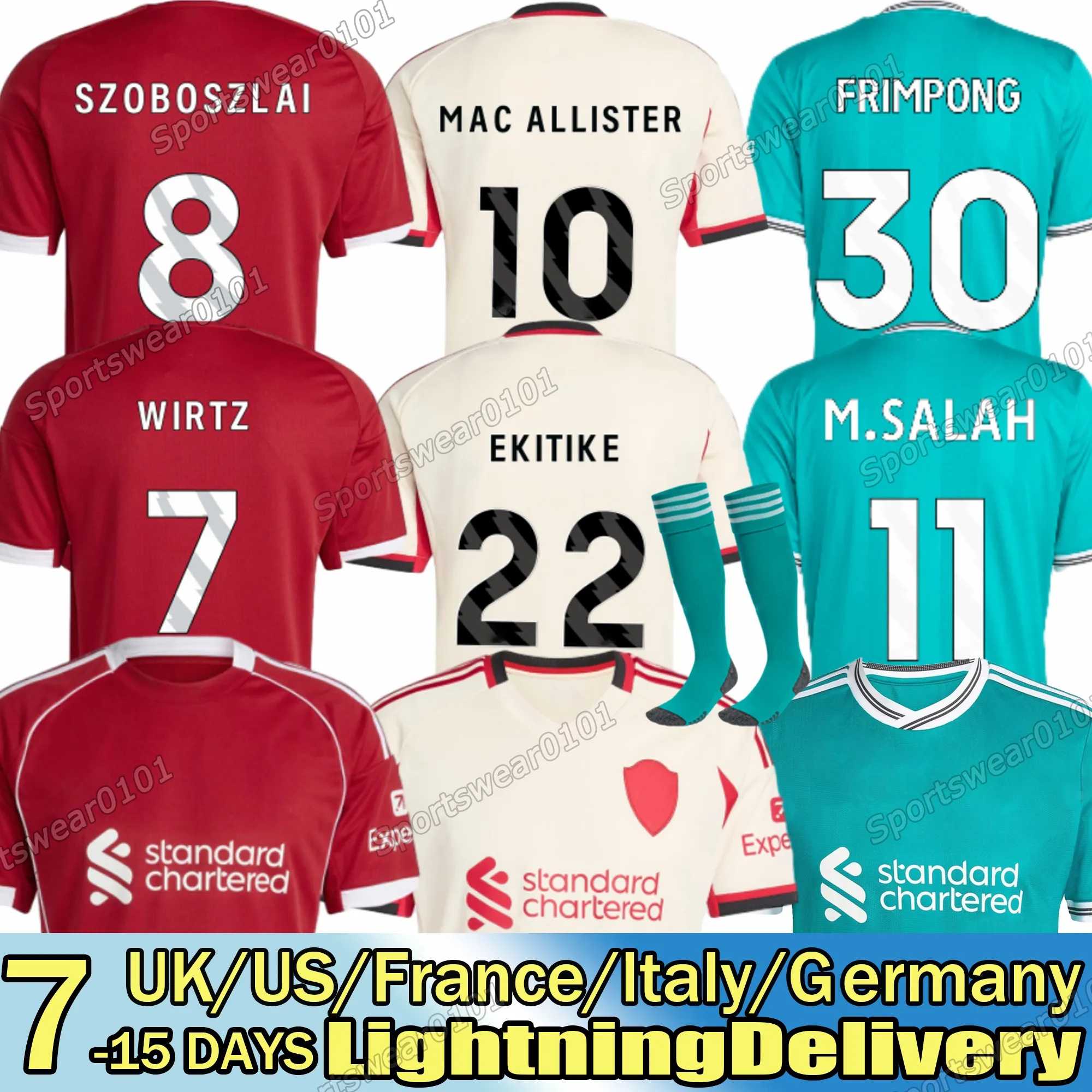 25-26シーズンリバプールFC ジャージ Wirtz 7 XLサイズ 25-26シーズンリバプールFC ジャージ Wirtz 7 XLサイズ 25-26