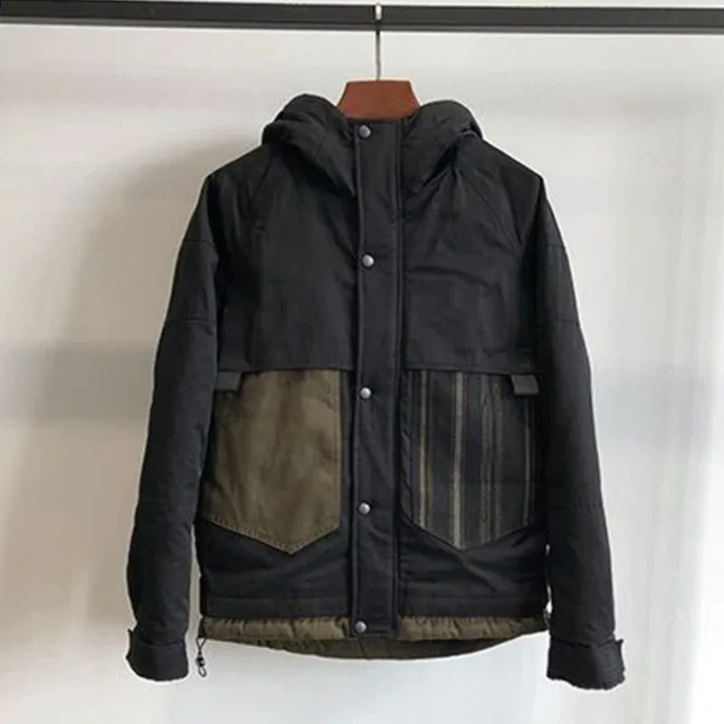 Gmiixder American Hooded Varsity Jacket Men Spring Autumn Zipper Grey Patchwork Basball Uniform Coat Hong Kong Style Vintage Top
