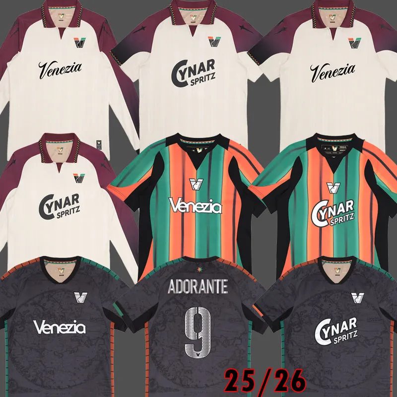25 26 Venezia FC Soccer Jerseys Pre Match Home Black Goalkeeper