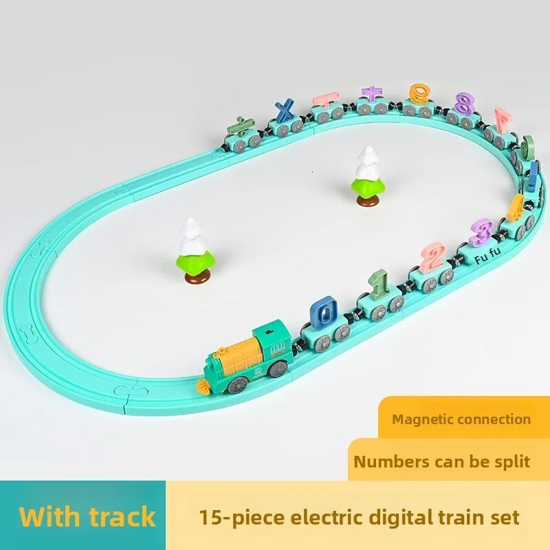 Juego De Tren Eléctrico Magnético 3D – Pistas Flexibles Con Luces Y Sonidos, STEM Para Niños