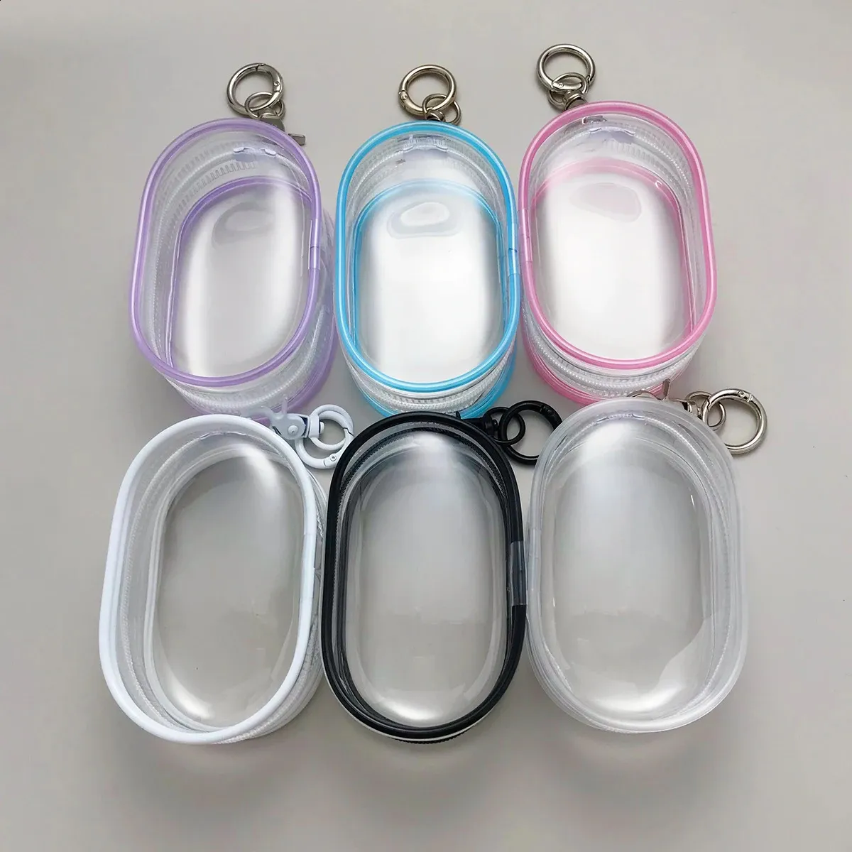 Colorful Thicken Transparent Pvc Mystery Box Keychain Jewelry Organizer ...