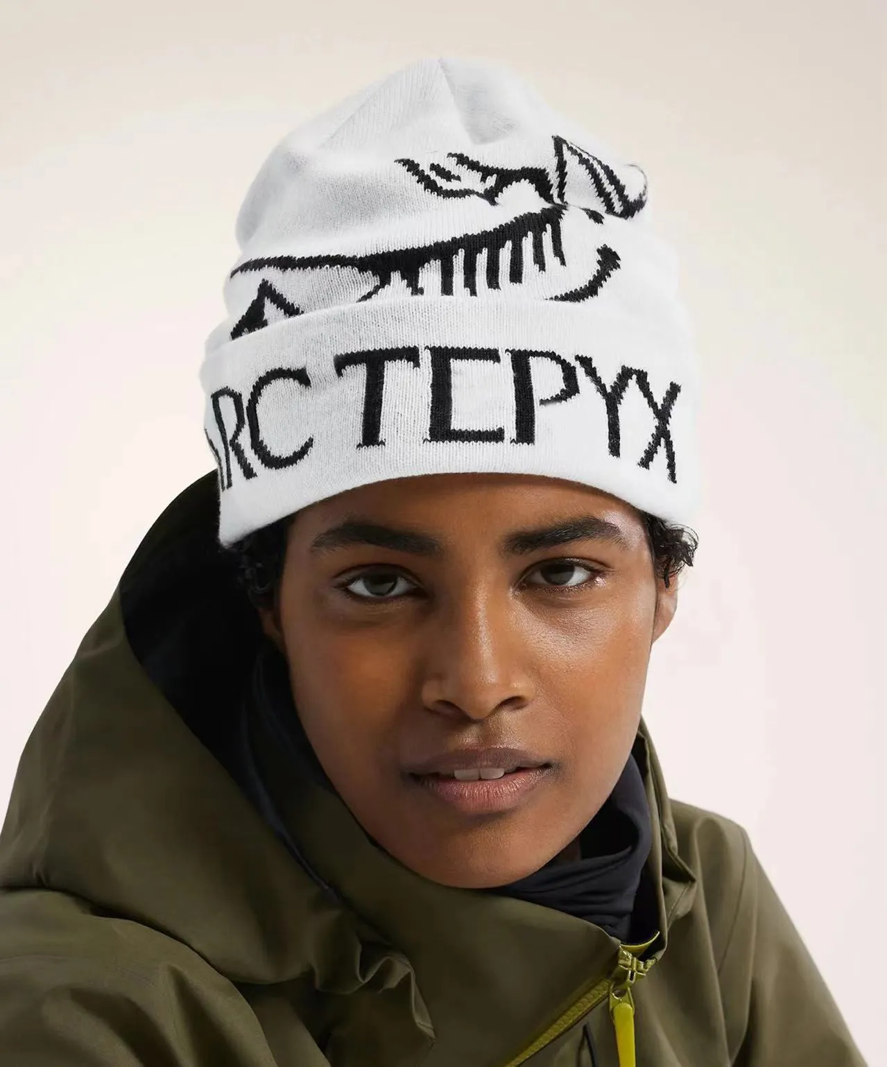 Fleece Lined Knit Beanie with Stripes - Winter Warm Skiing Hat Knit Hat With Brim Euphrates Men main image 4