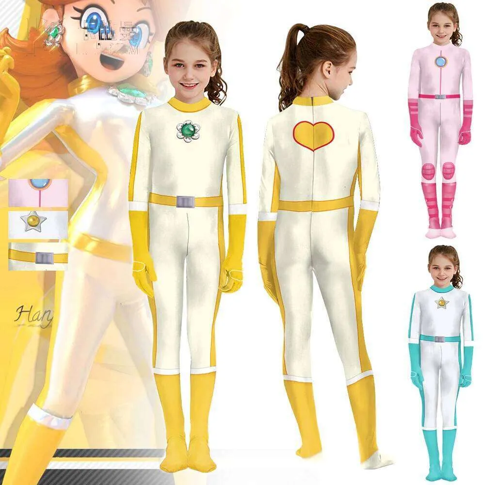 Kids Princess Peach Cosplay Saltosuita Rosalina Body Costume Margherite  Daisy Catsuit Halloween Feste Zentai Tuge Zentai Da 36,69 € | DHgate, image size:1000x1000