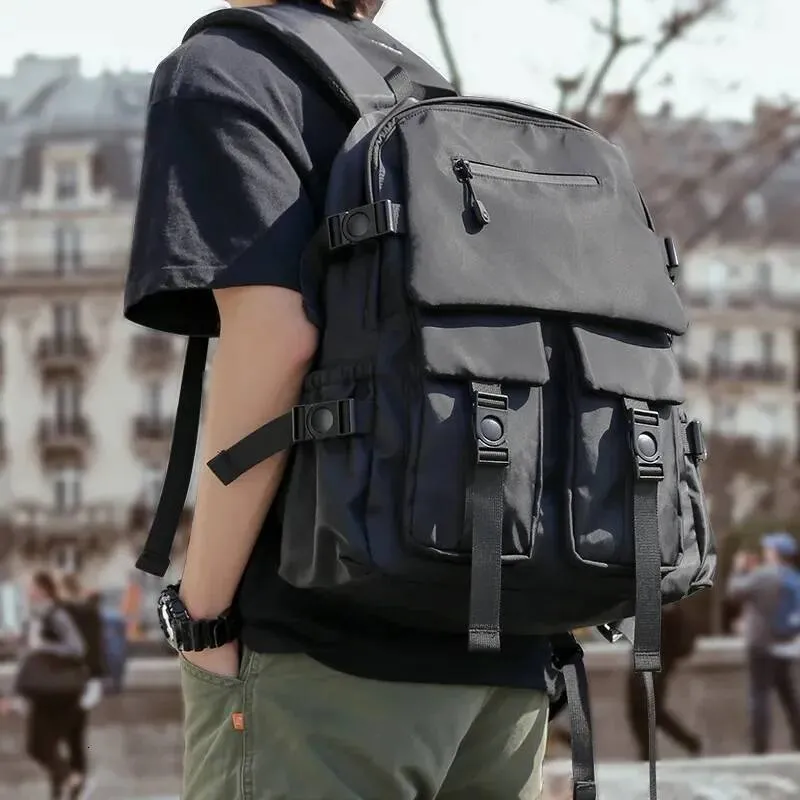 Men's 15.6 inch Laptop Backpack Large Capacity Oxford Durable Unisex Casual Bag Men's 15.6 inch Laptop Backpack Large Capacity Oxford Durable Unisex Casual Bag
