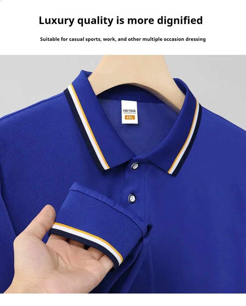 Men's Long Sleeve Polo Shirt: High Quality Autumn Winter Casual ...