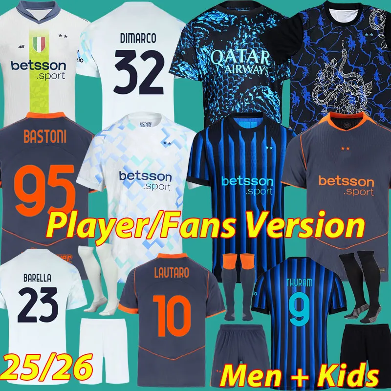 Save Big on Bulk Inter Milan 2025 Jersey Sports Jersey Soccer 2025 Inter  Milan Player Version Jersey Thuram, Lautaro, Rossi, Barella, Dimarco,  Pavard,
