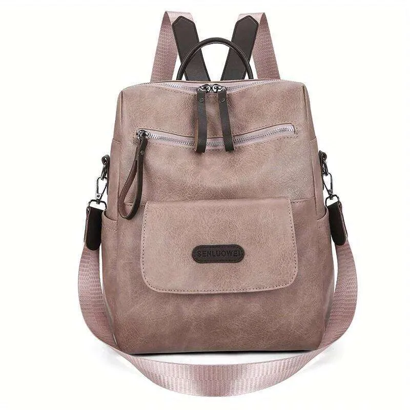 Vintage Pu Leather Backpack PU Leather Backpack Large 