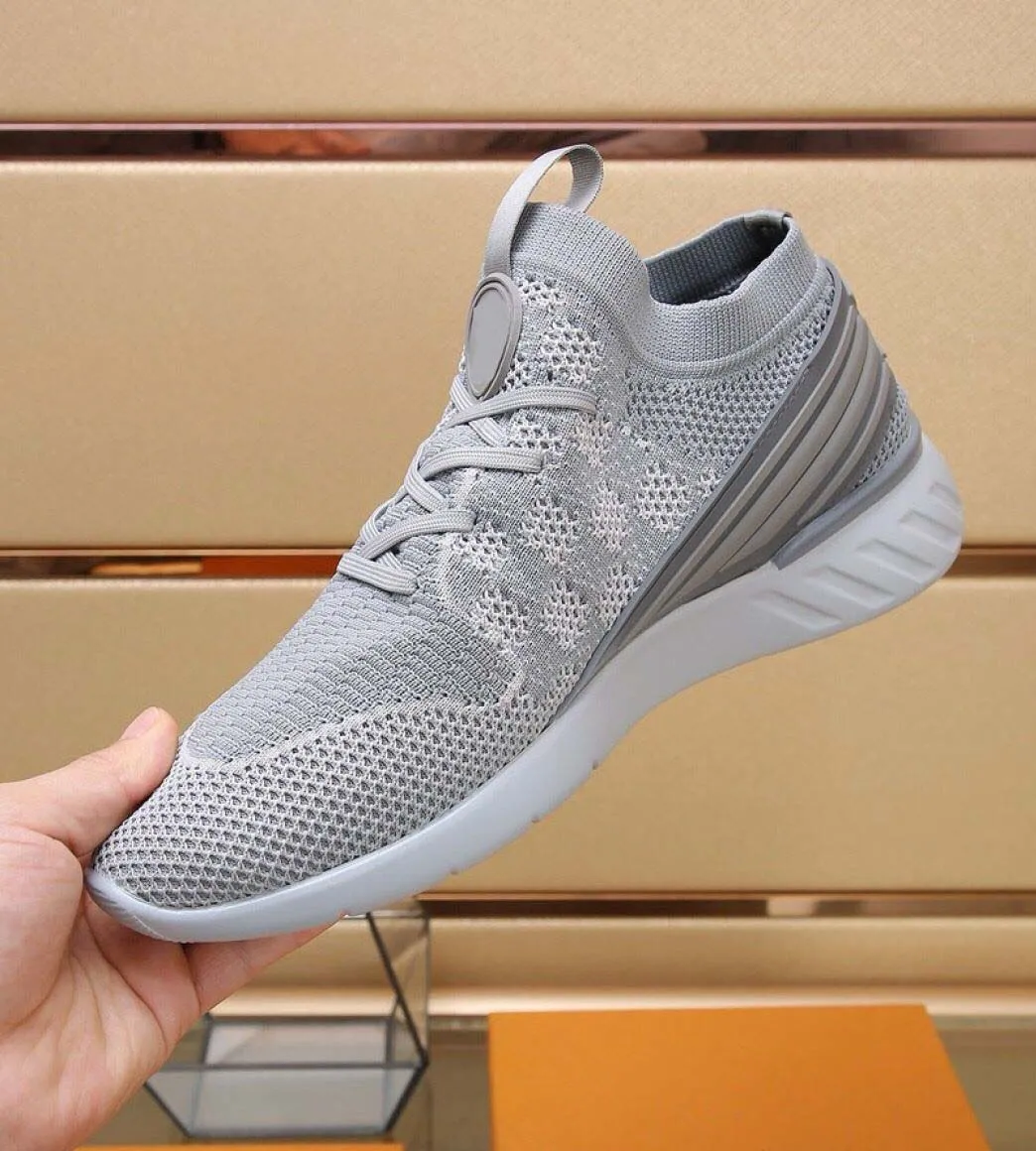 Men Runner Sneaker Waterproof Grey Leather Lace-Up Wide Fit 