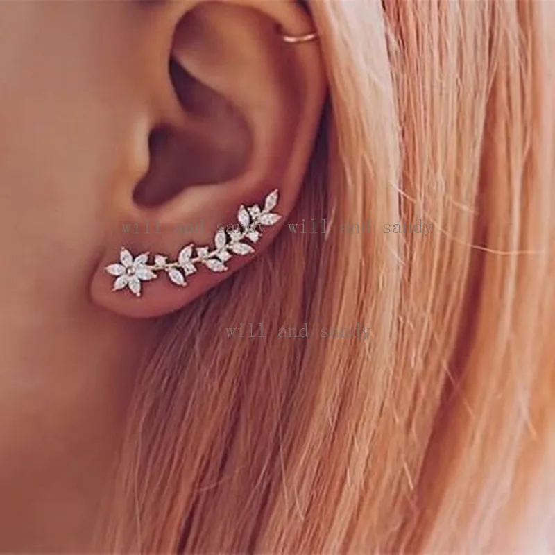 Orecchini A Cerchio E Catena In Argento 925 Per Doppio Piercing – SLUYNZ – Gioielli Ipoallergenici Per Donne, Con Panno Lucido