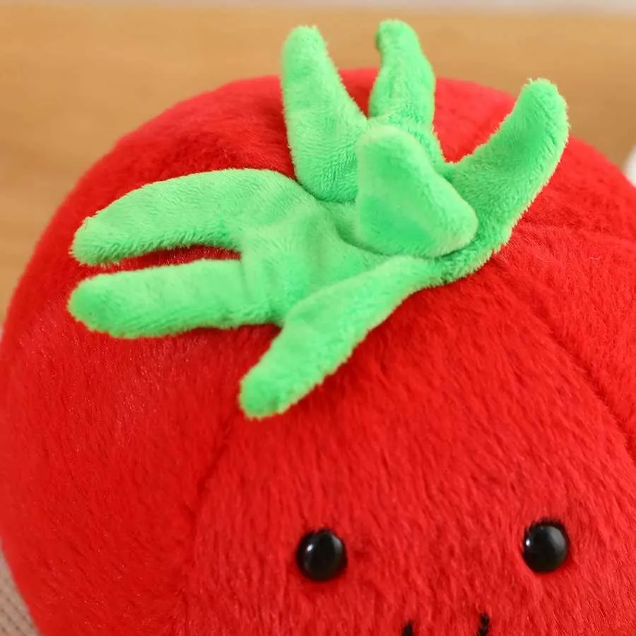 かわいいトマトぬいぐるみフィギュア人形果物野菜食品ぬいぐるみ装飾