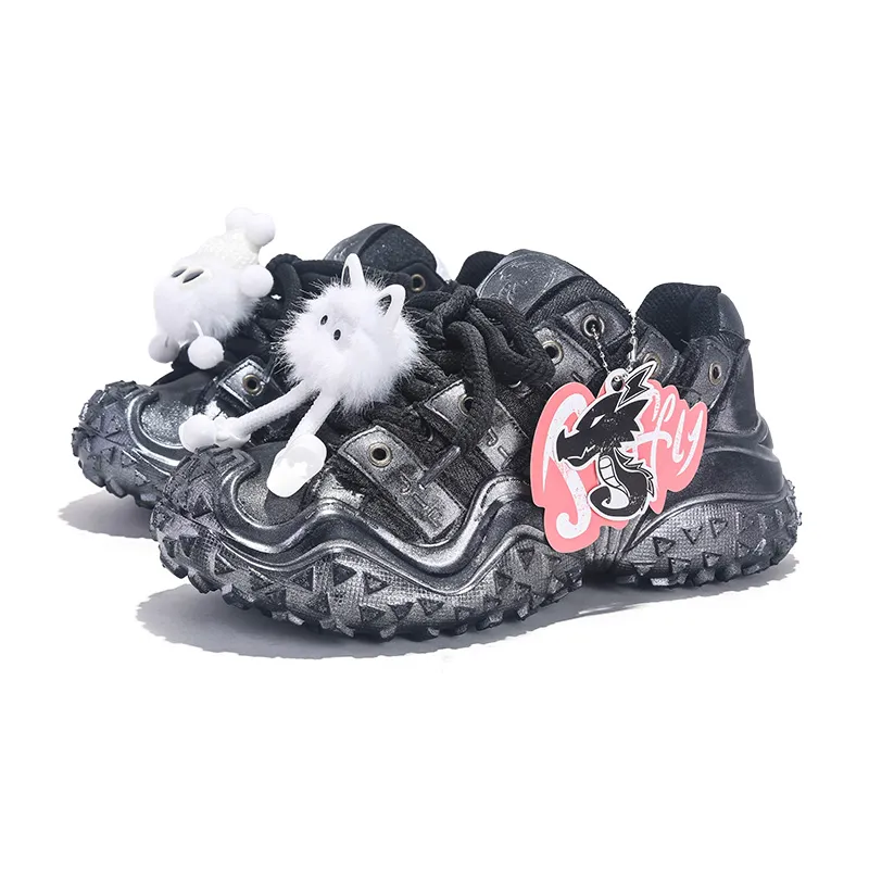 Trendy Height Increasing For Women In Autumn And Winter 2025, Versatile Casual Sports Dad Tire Sole Soft Soled Shoes,_voghion.com