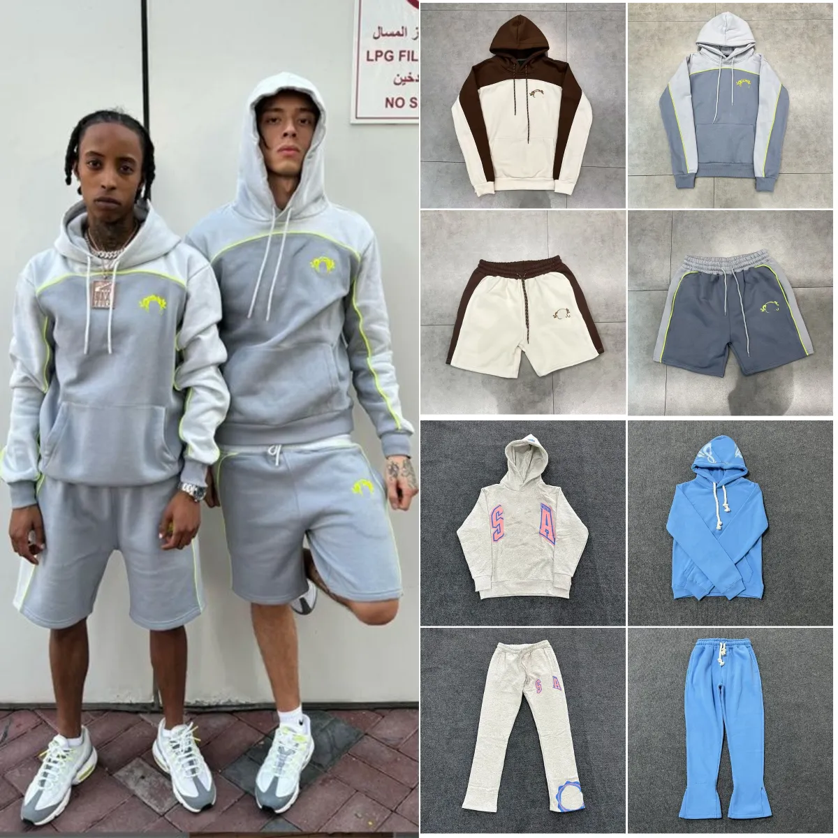Save Big on Bulk Mens Shorts Tracksuit Set Men's Designer Piece Shorts  T Shirt Set: Casual Polo, Classic Shorts, Summer Tracksuit, Youth Fashion 