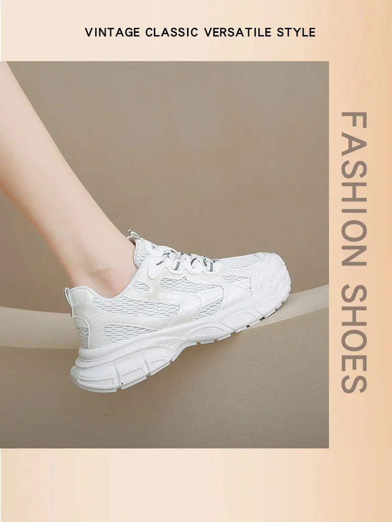 Vintage Women's Breathable Running Shoes Comfortable Trainers_voghion.com