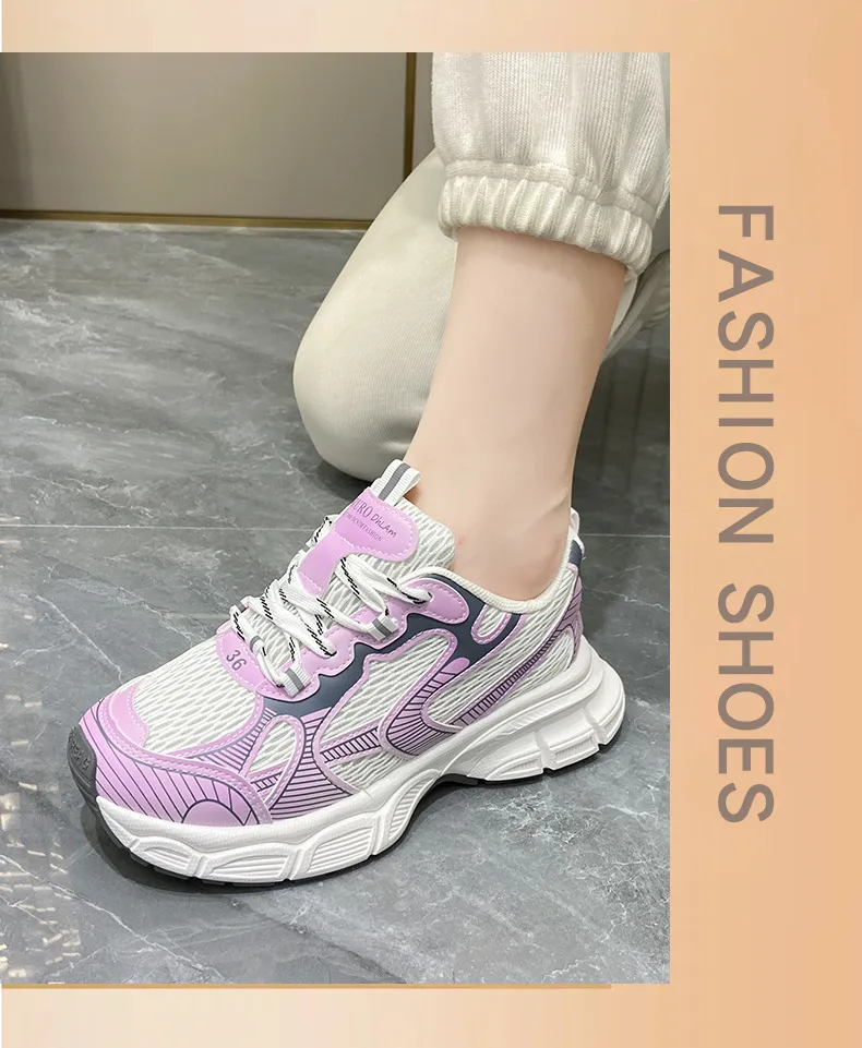 Vintage Women's Breathable Running Shoes Comfortable Trainers_voghion.com