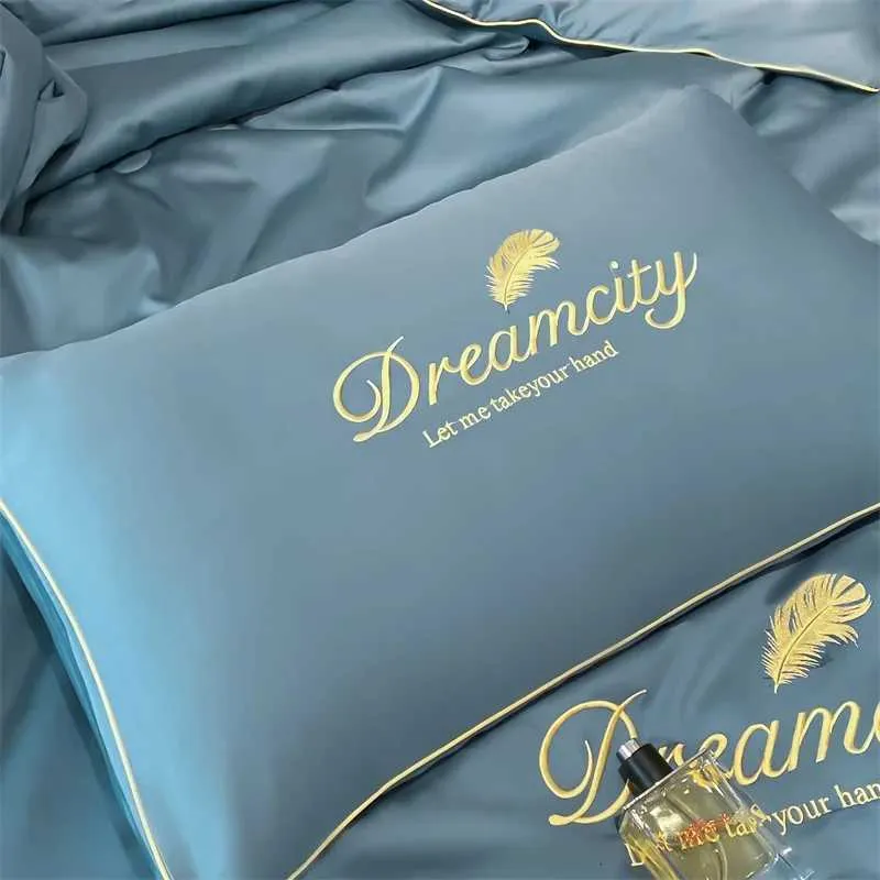 Ensemble de couette d'été de luxe en soie glacée de style européen, couverture rafraîchissante brodée haut de gamme, ensemble de 31 pièces pour la climatisation_voghion.com
