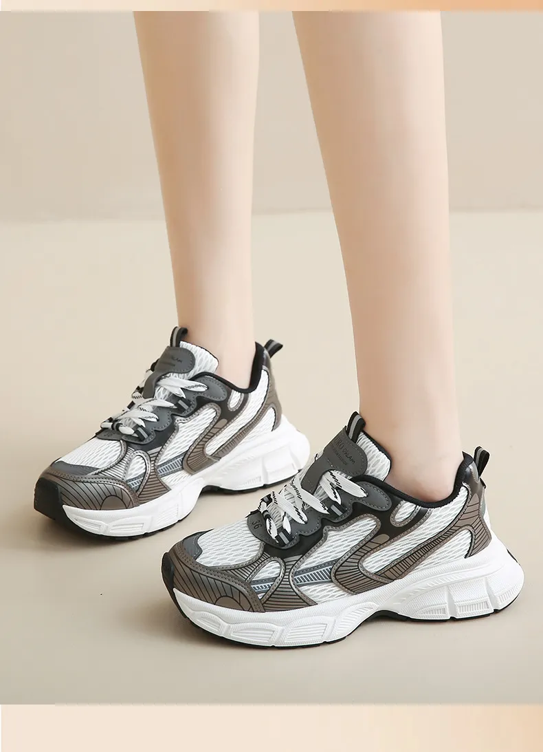 Vintage Women's Breathable Running Shoes Comfortable Trainers_voghion.com