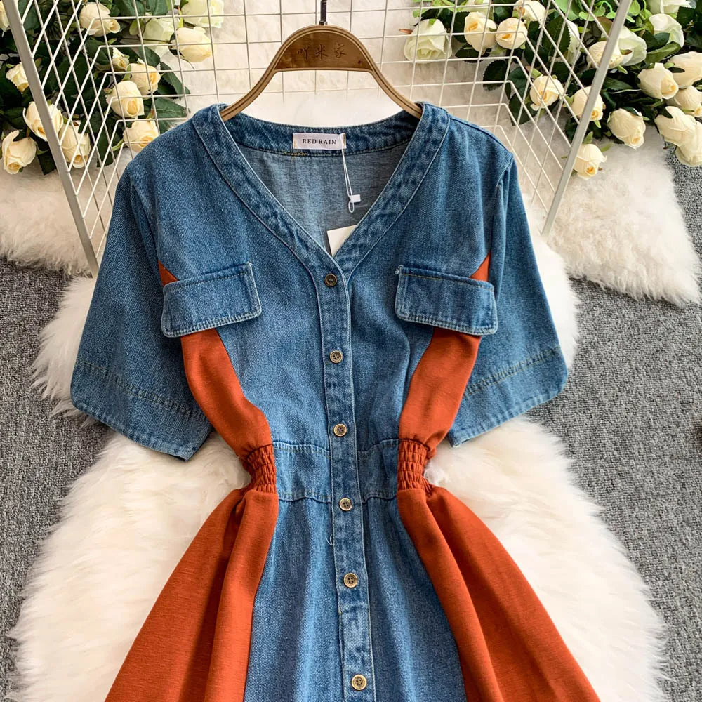 autumn blue dress Be Girl Clothing Harvest Wishes Autumn Dress main image 1