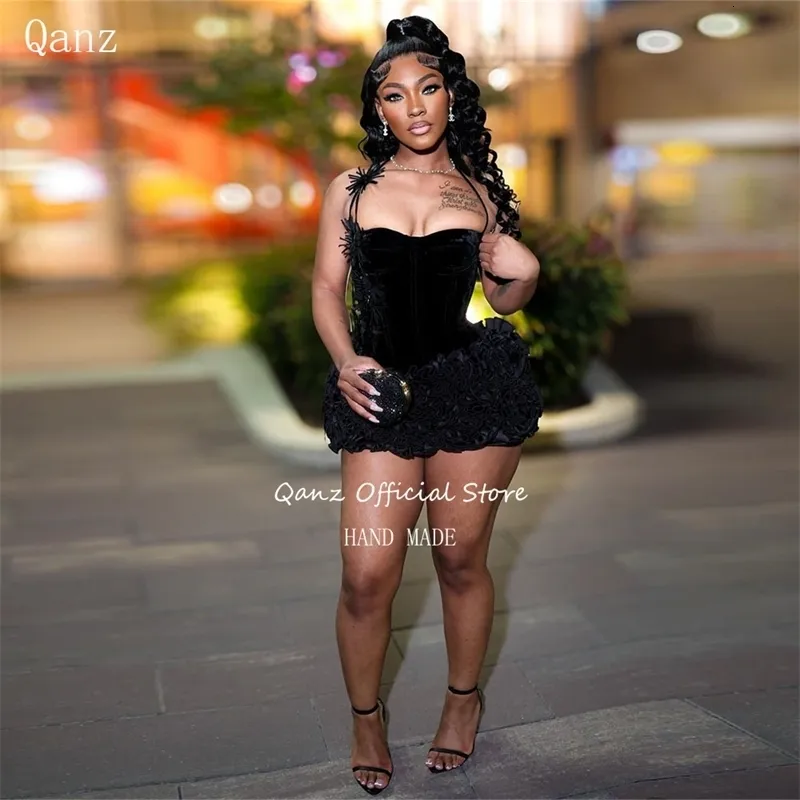 Qanz Black Mini Party Dress 2025 Velvet Knit Floor-Length Short Sleeve  Kimono Sleeve from Dhgate Runway Dresses - price 283.67