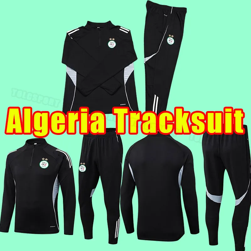 2025 2026 Algeria Soccer Tracksuits Home White Away Green Full