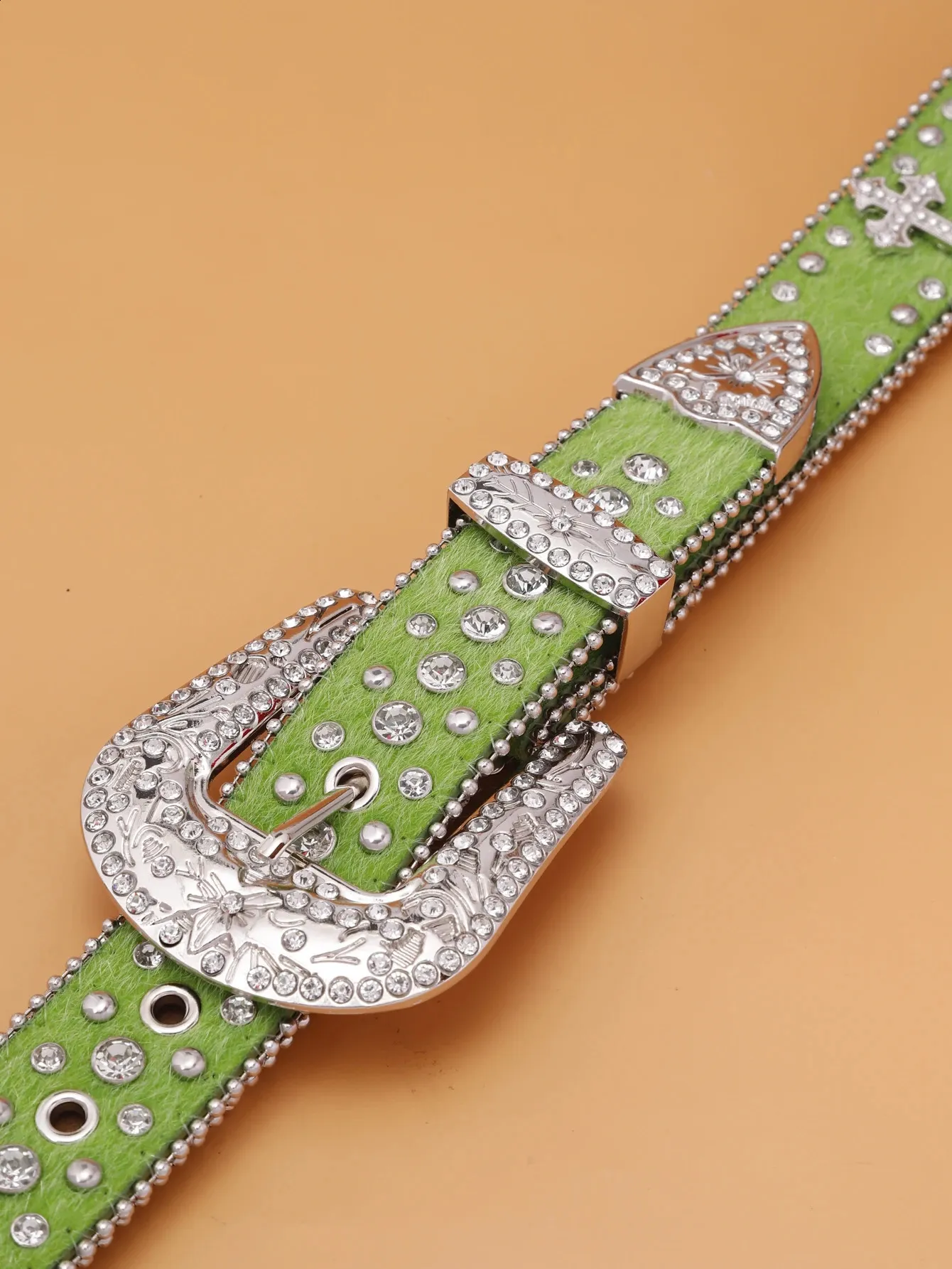 Fashion Strap Diamond Belt Western Crystal Studded... From 