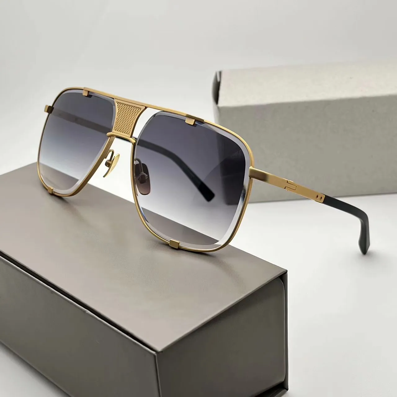 Gold Frame Sunglasses with Dark Gray Lenses - Women Accessories Amazon.com: DQbhzh Retro Oval Sunglasses for Women Men  main image 2