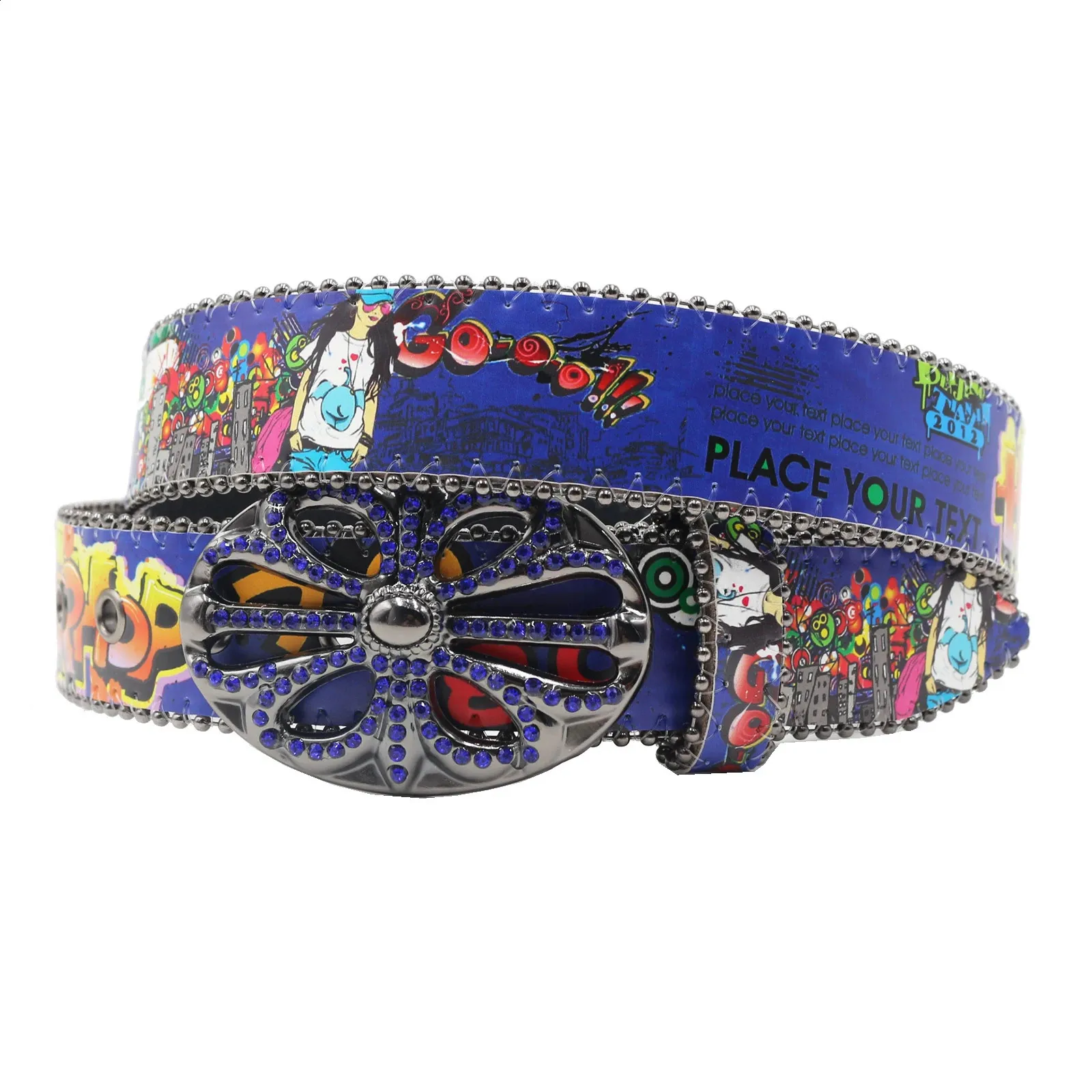 Women PU Leather Waist Belt 1.5 in Wide with Golden Metal 