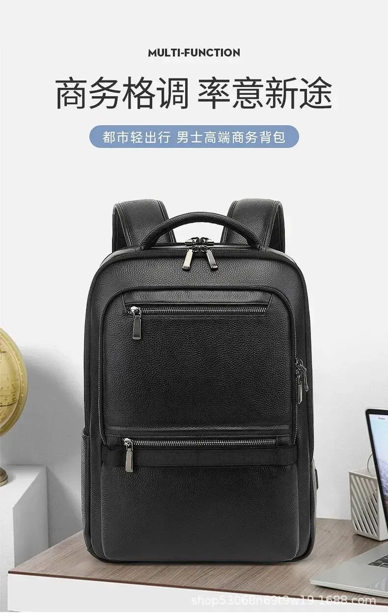 Genuine Leather Men Backpack 15.6 Inch Laptop Bag Casual Soft Zipper Closure 20-35L Capacity from Dhgate Backpack - price 391.89 Genuine Leather Men Backpack 15.6 Inch Laptop Bag Casual Soft Zipper Closure 20-35L Capacity from Dhgate Backpack - price 391.89