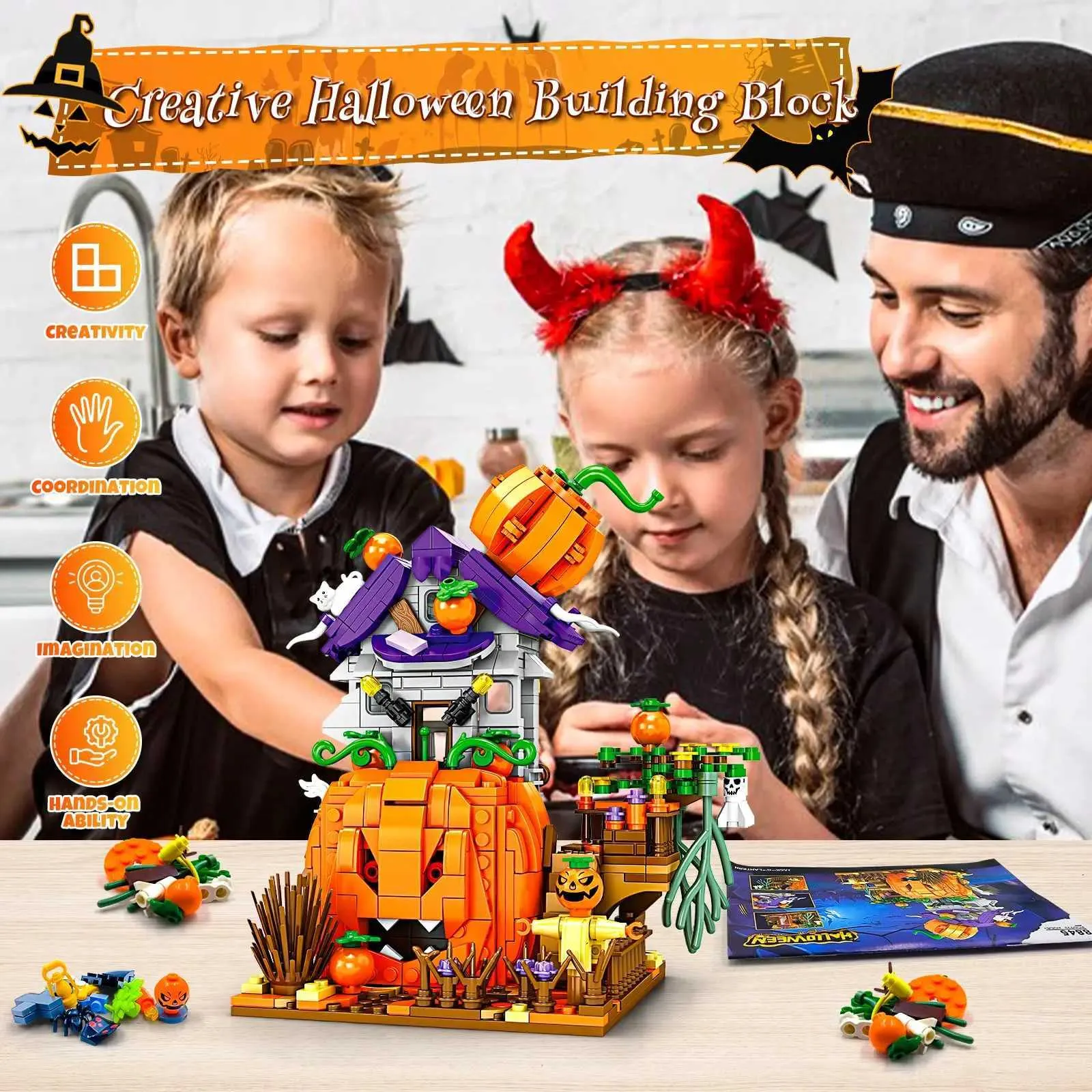 Bloques De Construcción Creativos Para Niños, Mini Bloques De Construccion Diy Modelo De Construccion Juguetes Educativos Para Ninos 200 Unids Set