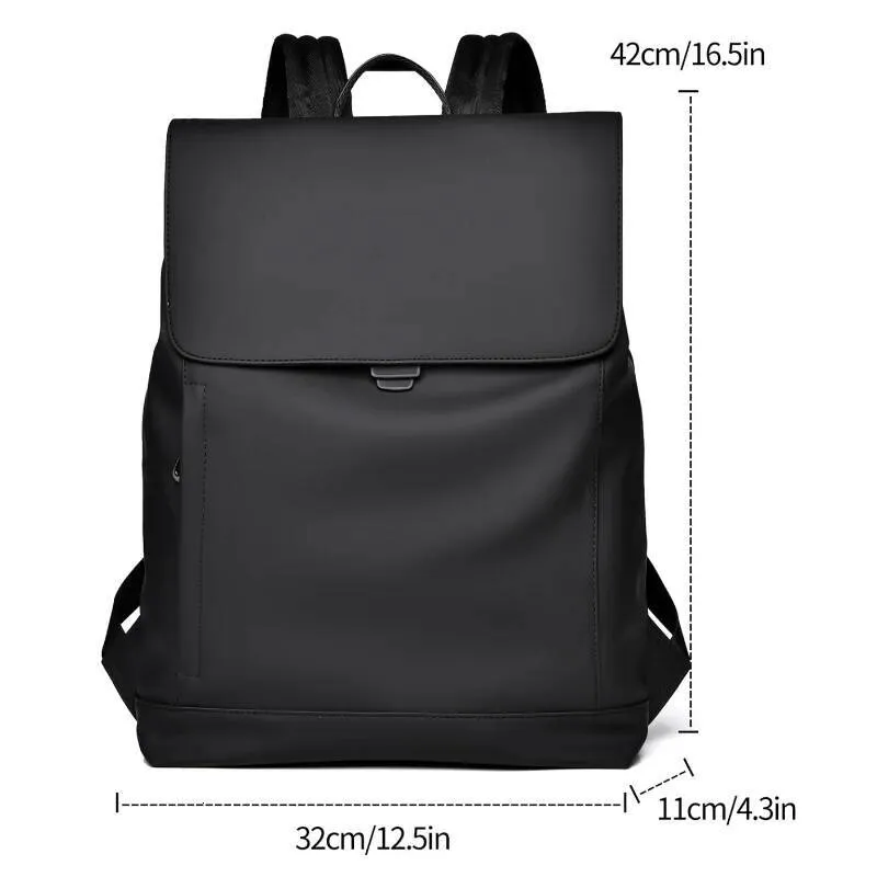 17 3 Inch Laptop Large Capac Adjustable Shoulder Strap Business Travel School Commuting Bag Smooth Backpack High_voghion.com