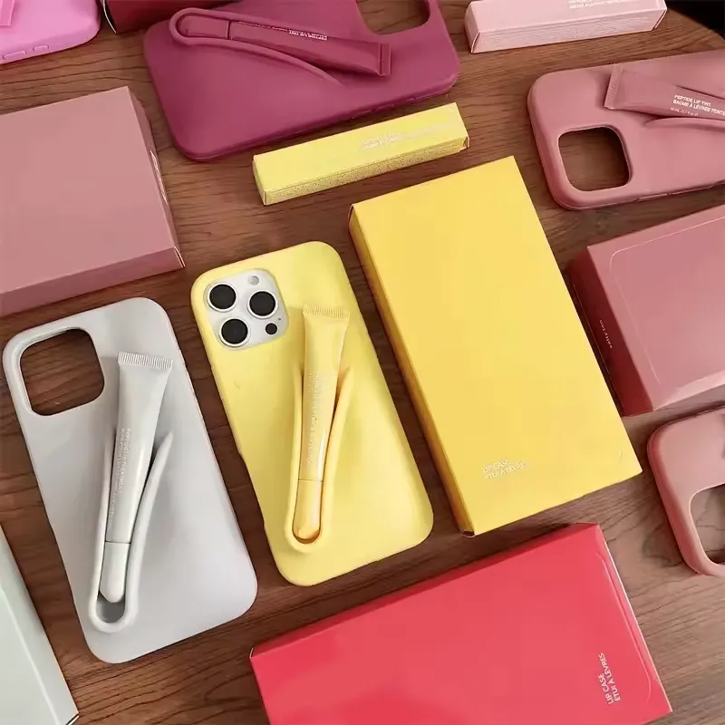 Lipstick Lip Gloss Phone Case For IPhone 16 Pro Max 3D Makeup